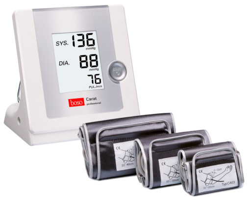 TENSIOMÈTRE ÉLECTRONIQUE BOSO CARAT PROFESSIONAL AVEC 3 BRASSARDS