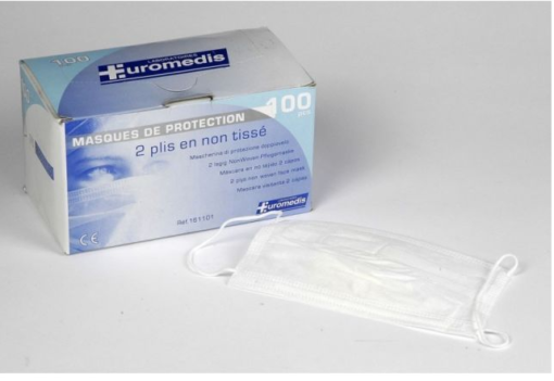 MASQUE DE SOINS 2 PLIS EUROMEDIS