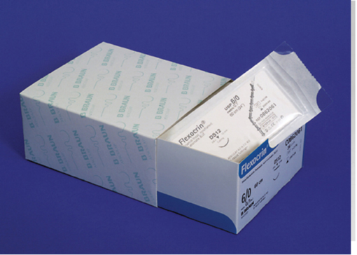 B BRAUN FLEXOCRIN SUTURE NON RÉSORBABLE MONOFILAMENT