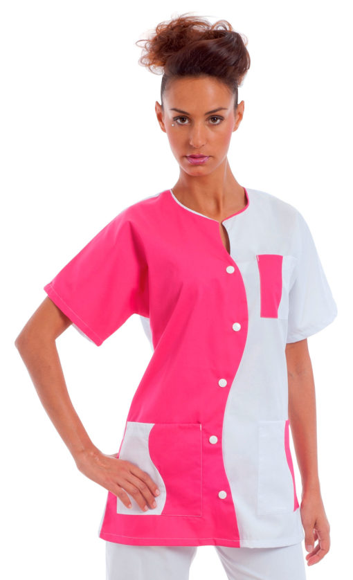 TUNIQUE KIM JOLETI Blanc/Fuschia