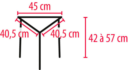 TABOURET DE DOUCHE TRIANGULAIRE EDGE – Image 2