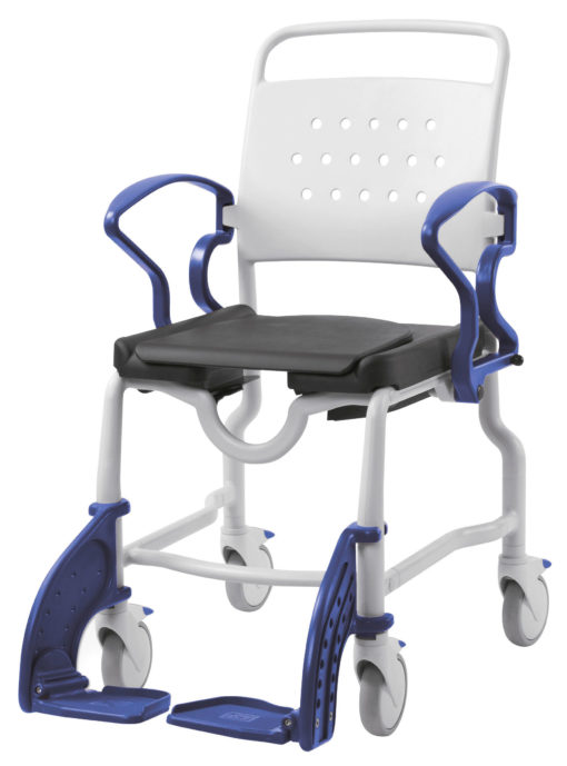 FAUTEUIL DE DOUCHE ET TOILETTE BONN AMSTERDAM GRIS-BLEU