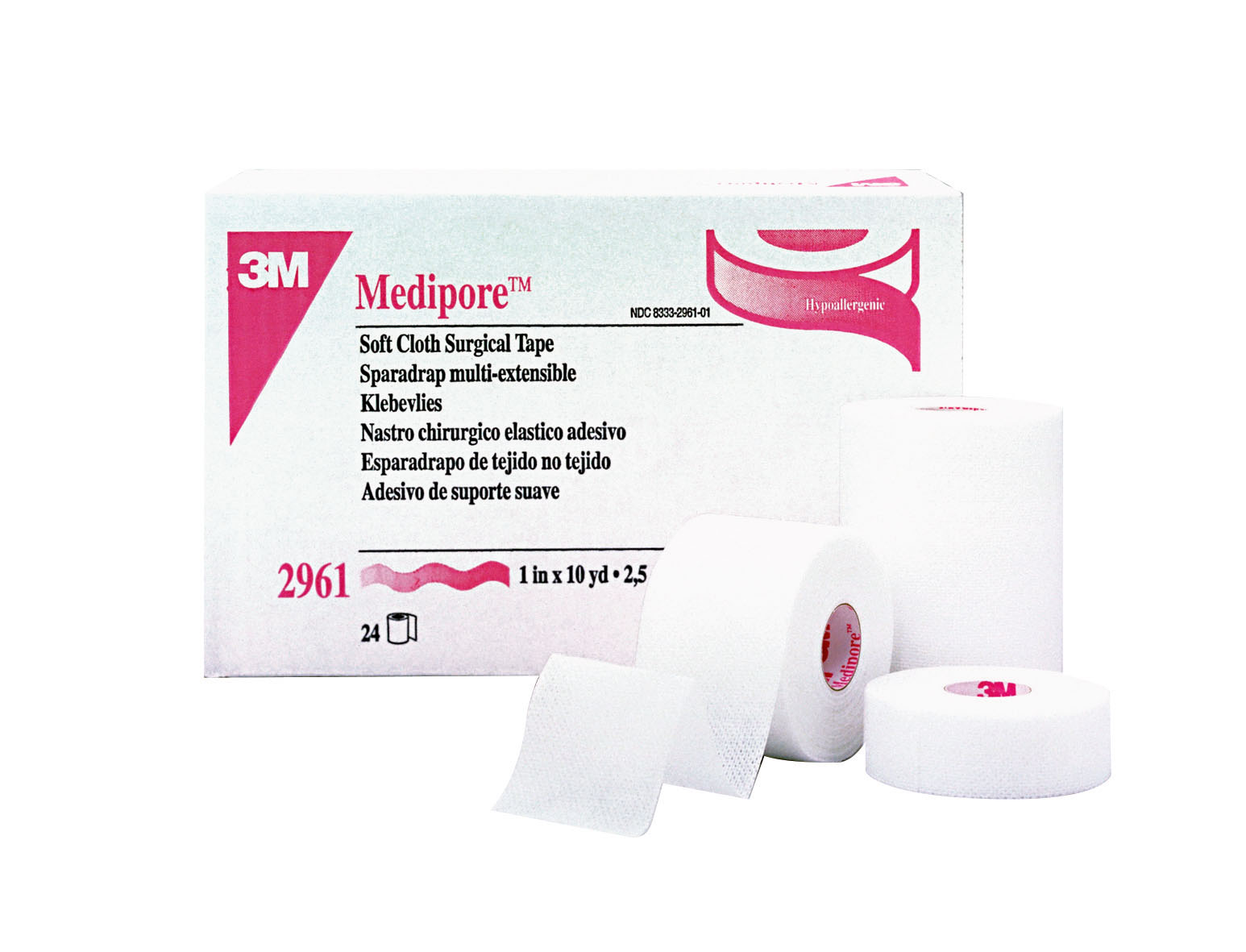 SPARADRAP EXTENSIBLE NON TISSÉ HYPOALLERGÉNIQUE 3M™ MEDIPORE™