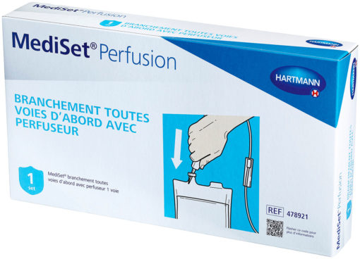 MEDISET® BRANCHEMENT TOUTES VOIES D’ABORD AVEC PERFUSEUR 1 VOIE
