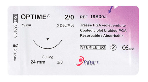 SUTURE RÉSORBABLE OPTIME® FORME 3/8