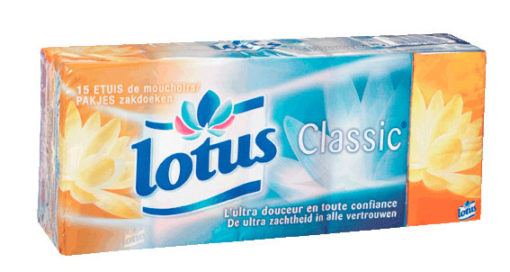 MOUCHOIRS EN ÉTUIS LOTUS