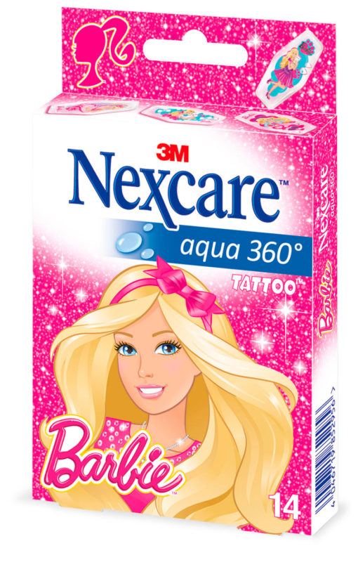 PANSEMENT NEXCARE™ AQUA 360° TATTOO™ BARBIE™