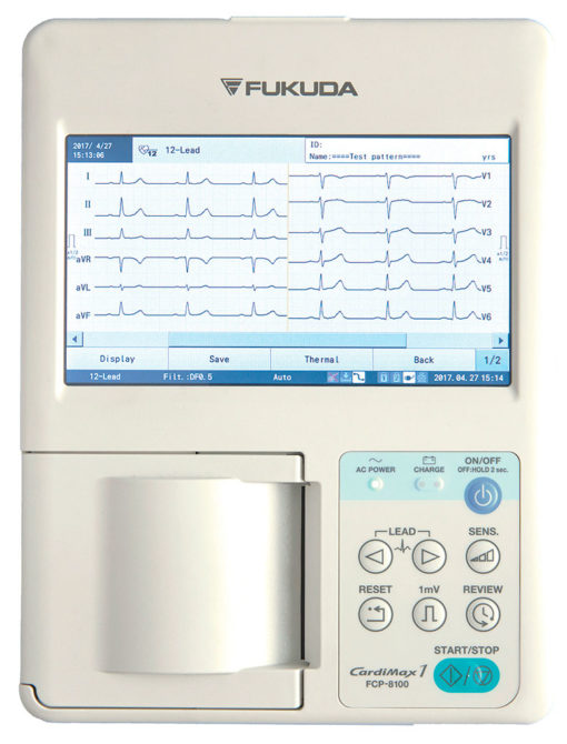 ECG PORTABLE FUKUDA FCP8100 3 PISTES – Image 2